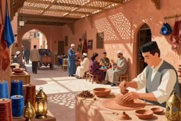 Illustrative header image for Traditional Crafts & Souks