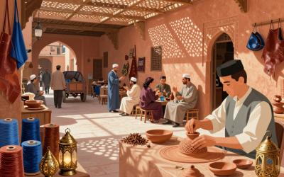 Illustrative header image for Traditional Crafts & Souks