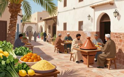 Illustrative header image for Moroccan Cuisine & Food Culture