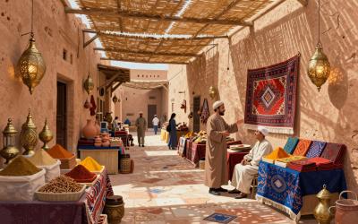 Illustrative header image for Souk Shopping & Bargaining Tips