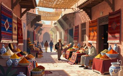Illustrative header image for Souk Shopping & Bargaining Tips
