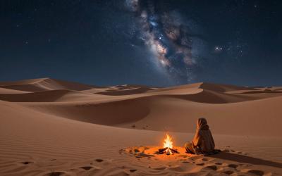 Illustrative header image for Stargazing in the Desert
