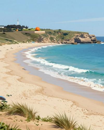 AI-generated illustration of Asilah Beach