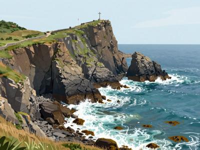 AI-generated illustration of Atlantic Coast Promenade