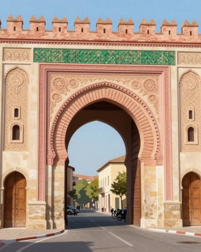 AI-generated illustration of Bab Agnaou