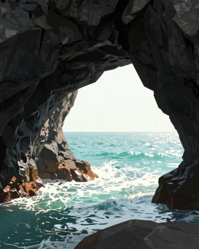 AI-generated illustration of Cave of Hercules