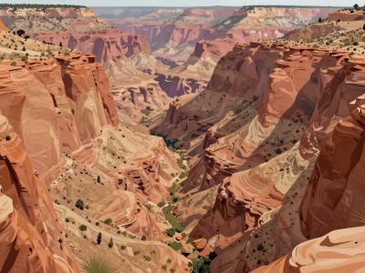AI-generated illustration of Dades Gorge Lookout Points