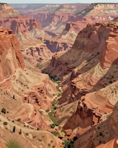 AI-generated illustration of Dades Gorge Lookout Points