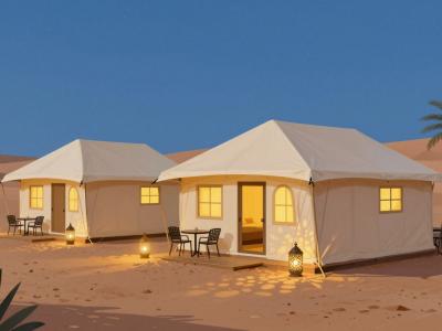AI-generated illustration of Desert Luxury Camps