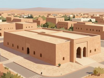 AI-generated illustration of Errachidia Museum (Musée de Errachidia)