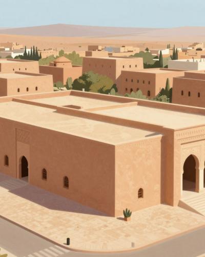 AI-generated illustration of Errachidia Museum (Musée de Errachidia)