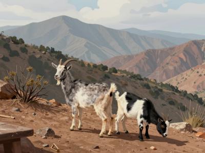 AI-generated illustration of Honey Road (Ida Ou Tanane)
