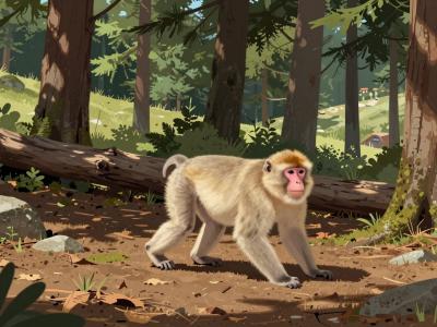 AI-generated illustration of Ifrane National Park