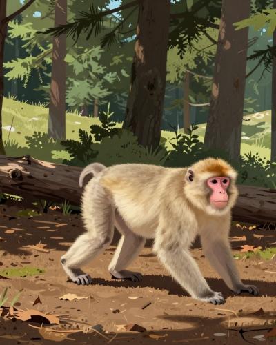 AI-generated illustration of Ifrane National Park