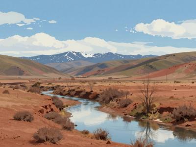 AI-generated illustration of Kelaat M'Gouna Rose Valley