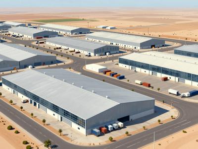 AI-generated illustration of Kénitra Industrial Zone