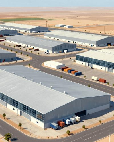 AI-generated illustration of Kénitra Industrial Zone