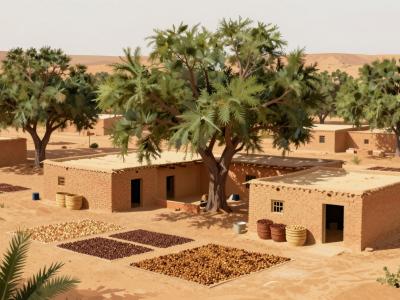 AI-generated illustration of Local Argan Cooperatives