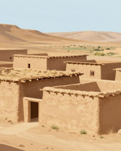 AI-generated illustration of Local Berber Villages (e.g., Imilchil Route)