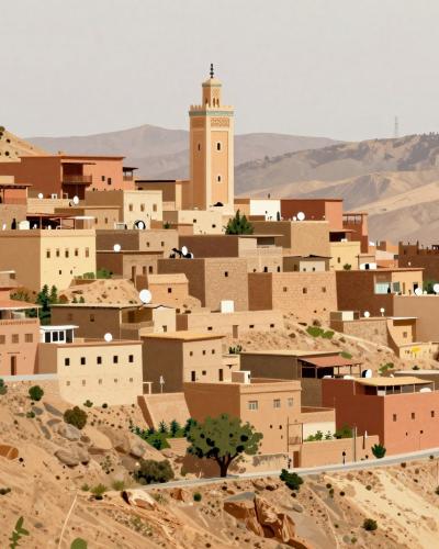 AI-generated illustration of Moulay Brahim