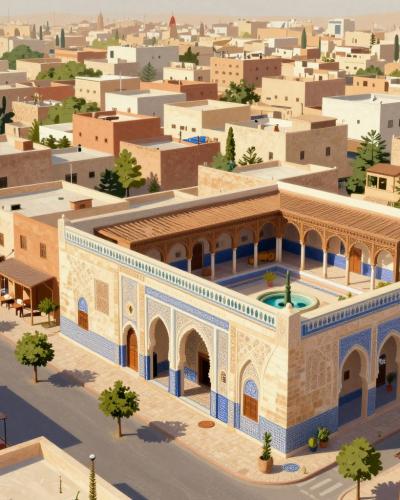 AI-generated illustration of Musée des Habous
