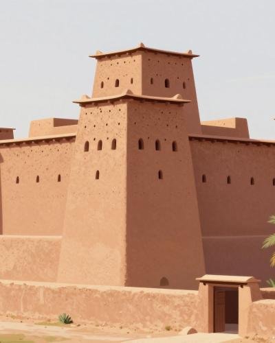 AI-generated illustration of Ouarzazate Old Medina