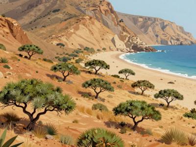 AI-generated illustration of Parc National de l'Agadir