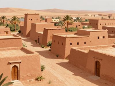 AI-generated illustration of Rissani Old Medina