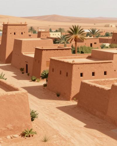 AI-generated illustration of Rissani Old Medina