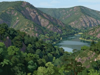 AI-generated illustration of Saiss Plain and Atlas Mountains Viewpoints