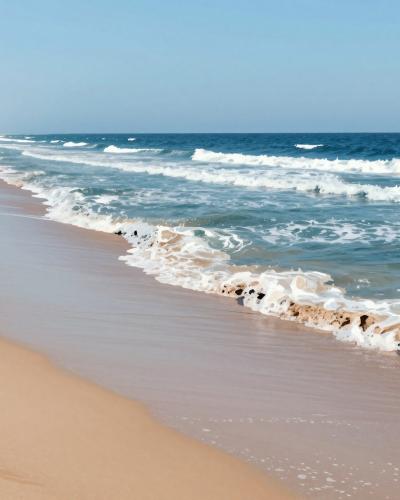 AI-generated illustration of Sidi Bouzid Beach