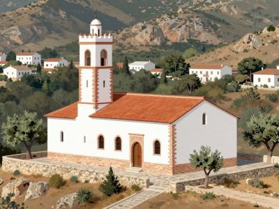 AI-generated illustration of Spanish Mosque (Mosque of the Spaniards)