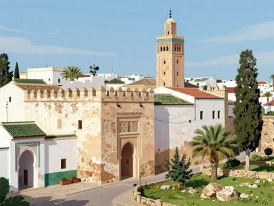 AI-generated illustration of The Kasbah of Tetouan
