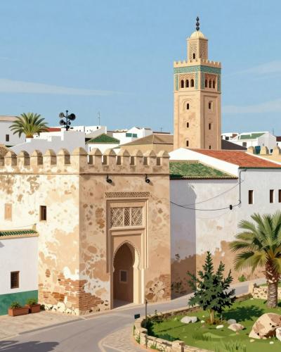 AI-generated illustration of The Kasbah of Tetouan