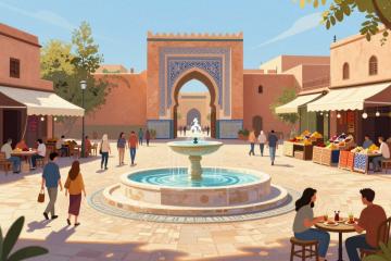 Town Squares in Marrakech