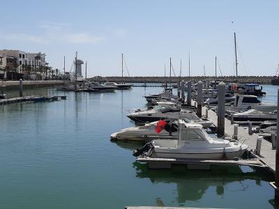 Yachts moored in the Marina of Agadir