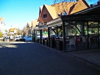 Alpine-style buildings in the centre of Ifrane