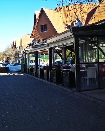 Alpine-style buildings in the centre of Ifrane